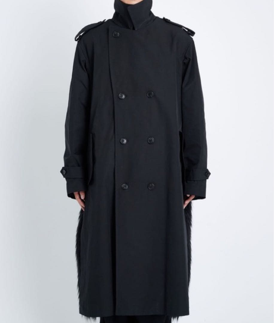 【TOGA】Trench coat with fur size48