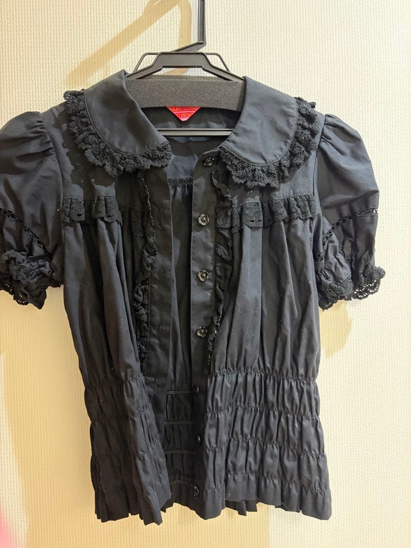 BABY, THE STARS SHINE BRIGHT 半袖ブラウス ブラック