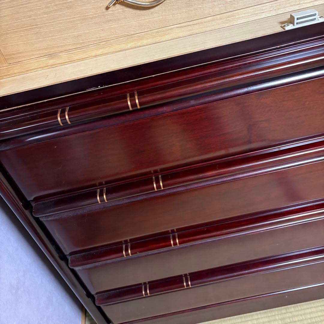 府中家具　木製　箪笥　タンス 引き出し付き　着物収納　アンティーク家具