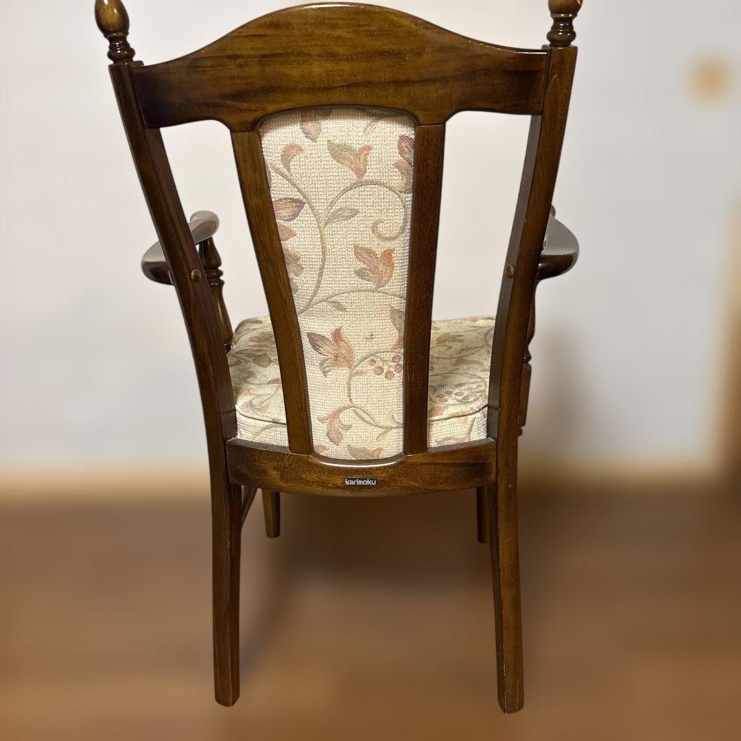 カリモク karimoku アームチェア 布張り 木製　2月14日まで
