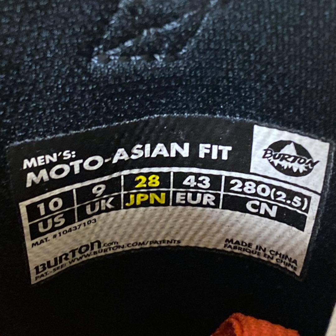 【即日発送_送料無料】 BURTON MOTO-ASIAN FIT　28cm
