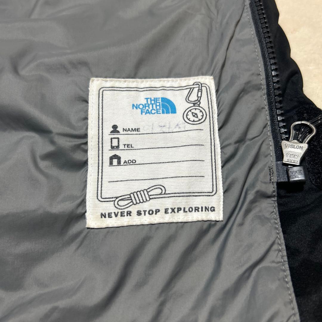 90 ノースフェイス ダウン キッズ 120 ブラック ロングコート ジャケット