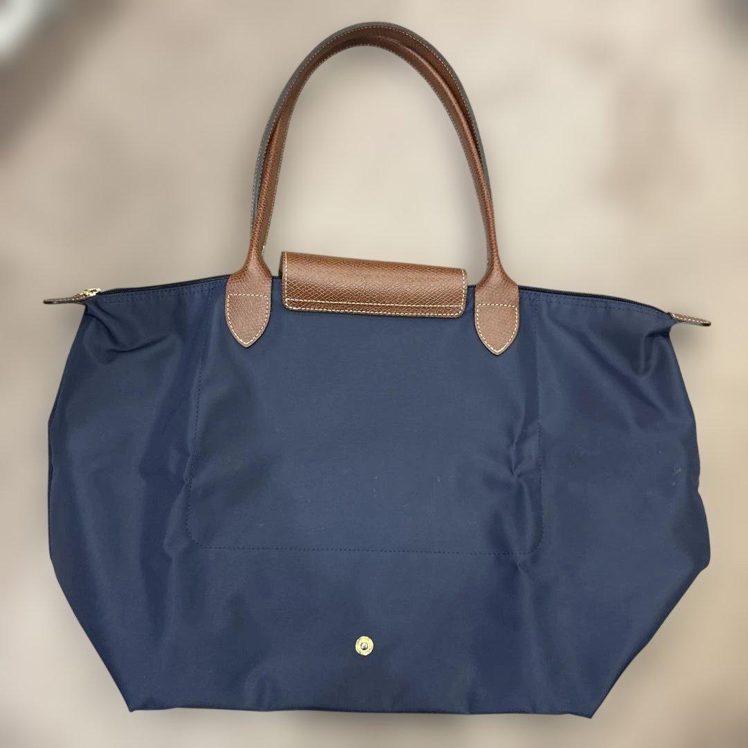 LONGCHAMP ル プリアージュハンドバッグ Lサイズ ネイビー