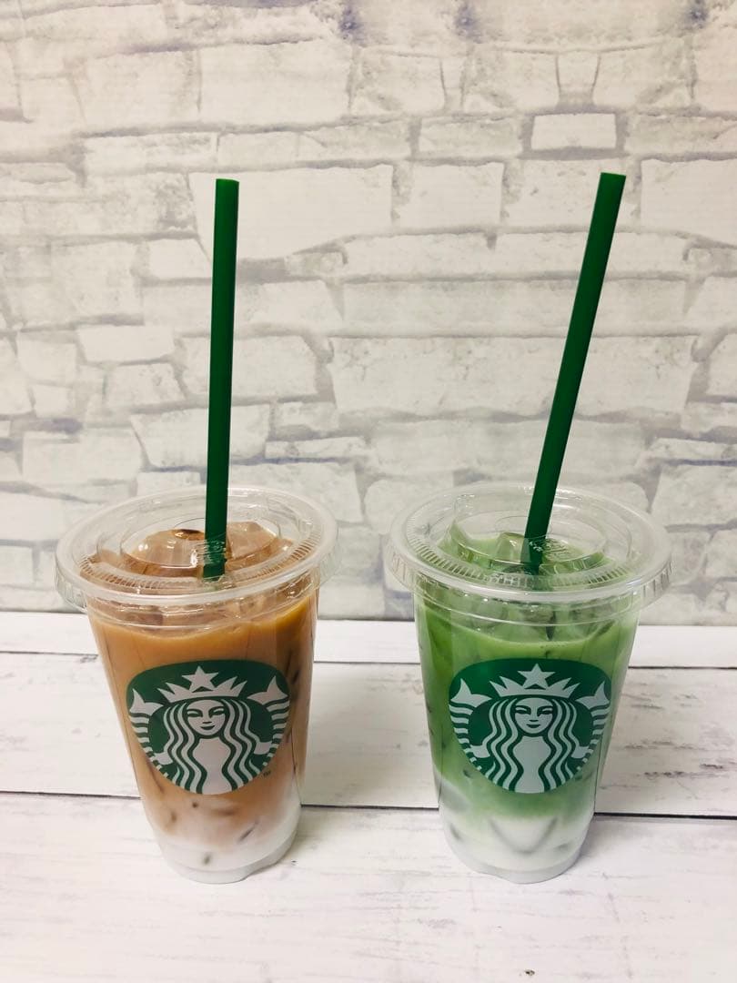 食品サンプル　スターバックスラテ　抹茶ラテ　セット