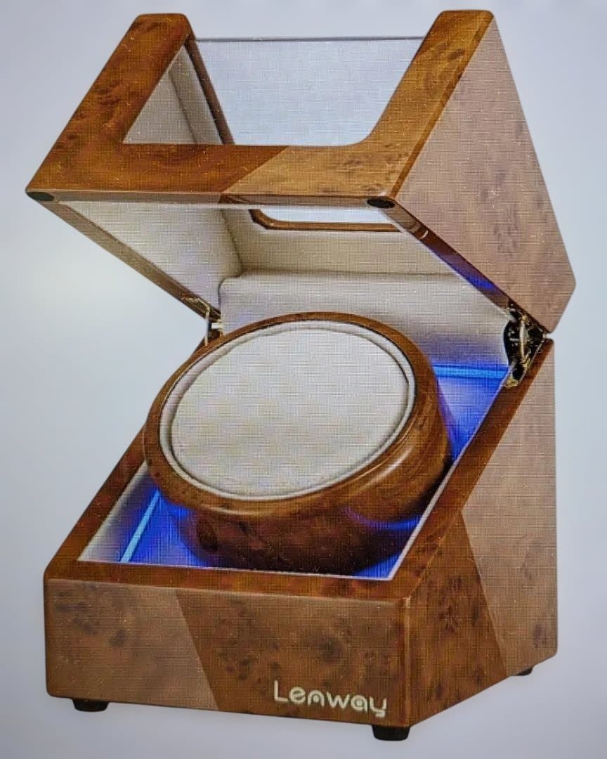 Lenway 自動巻きコレクションボックス ブラウン