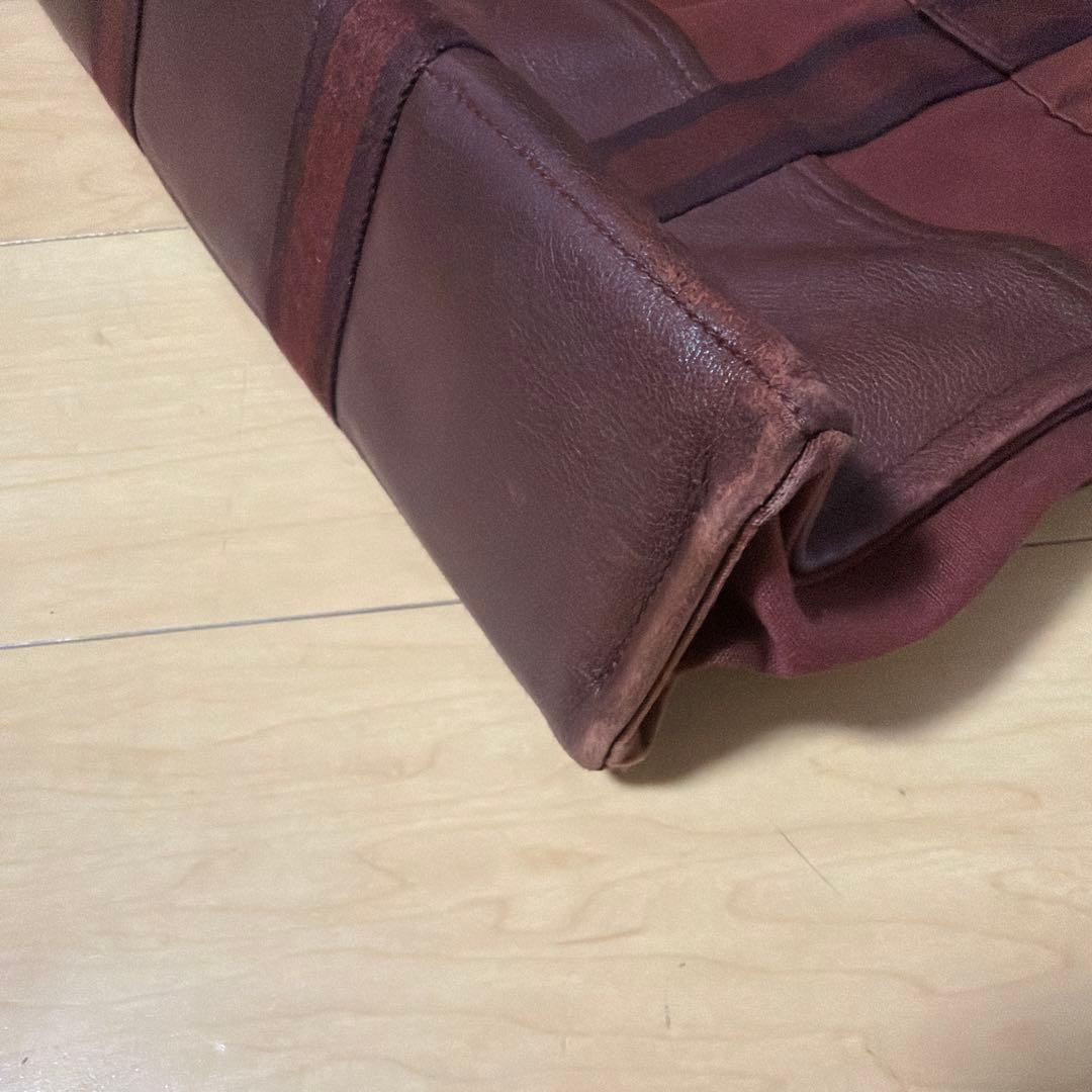 エルメス フールトゥ トートバッグ キャンバス レザー