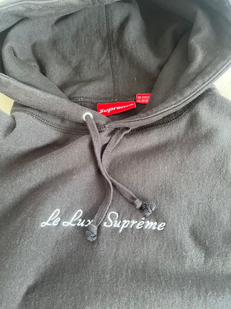 supreme パーカー ブラック