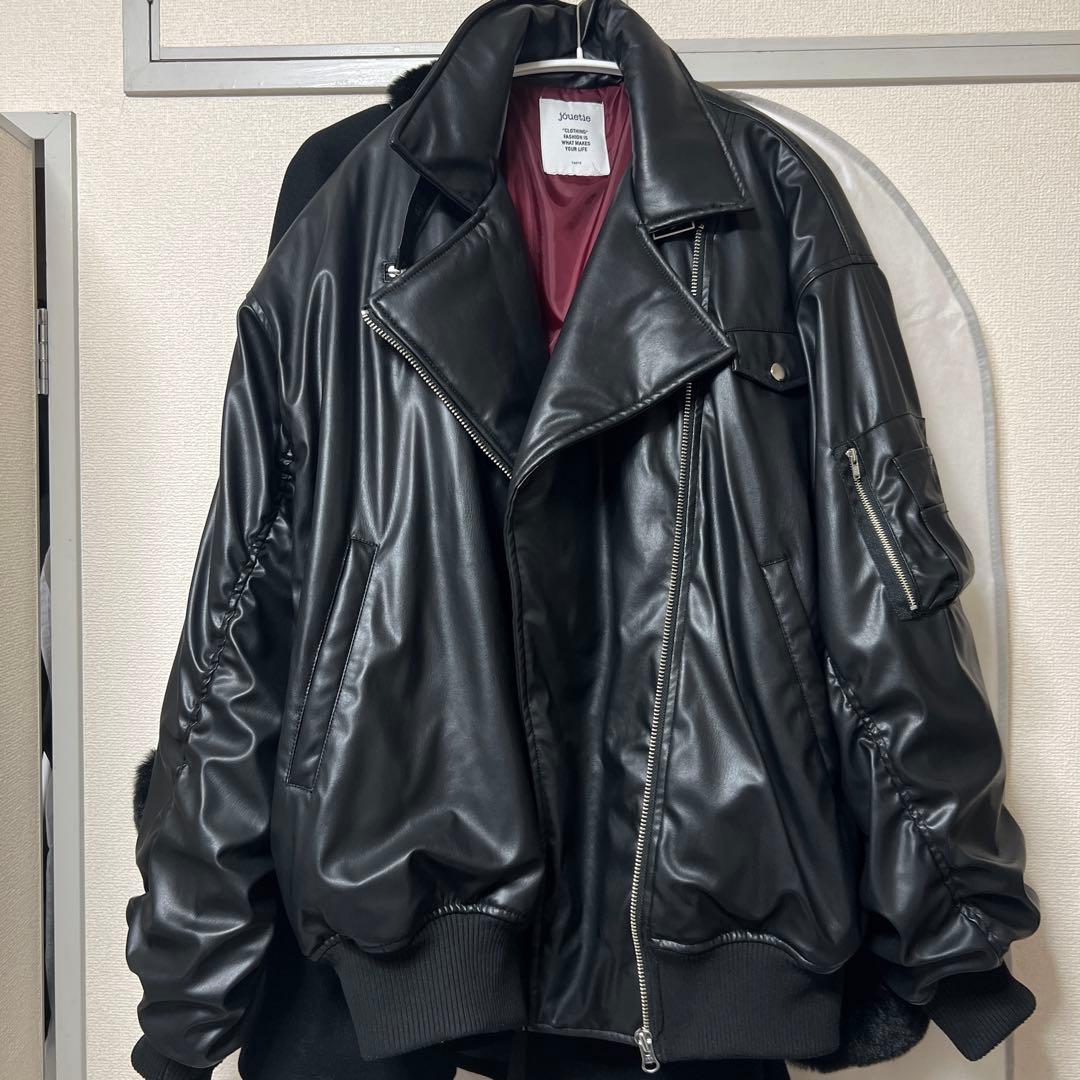 jouetie ジュエティ フェイクレザー ジャケット ライダース
