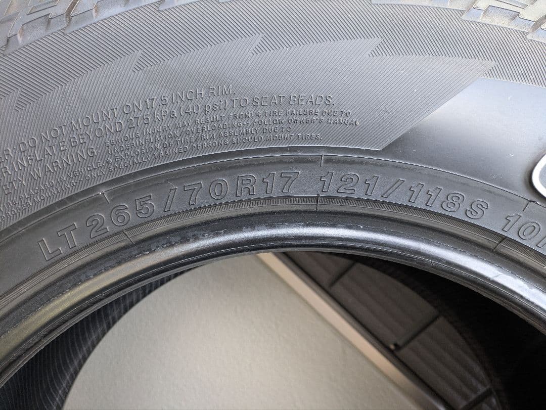 YOKOHAMA GEOLANDAR A/T LT265/70R17 4本セット