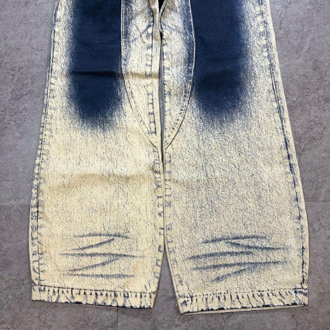 美品【ラグアジェム】WASH PRINT FLARE デニム