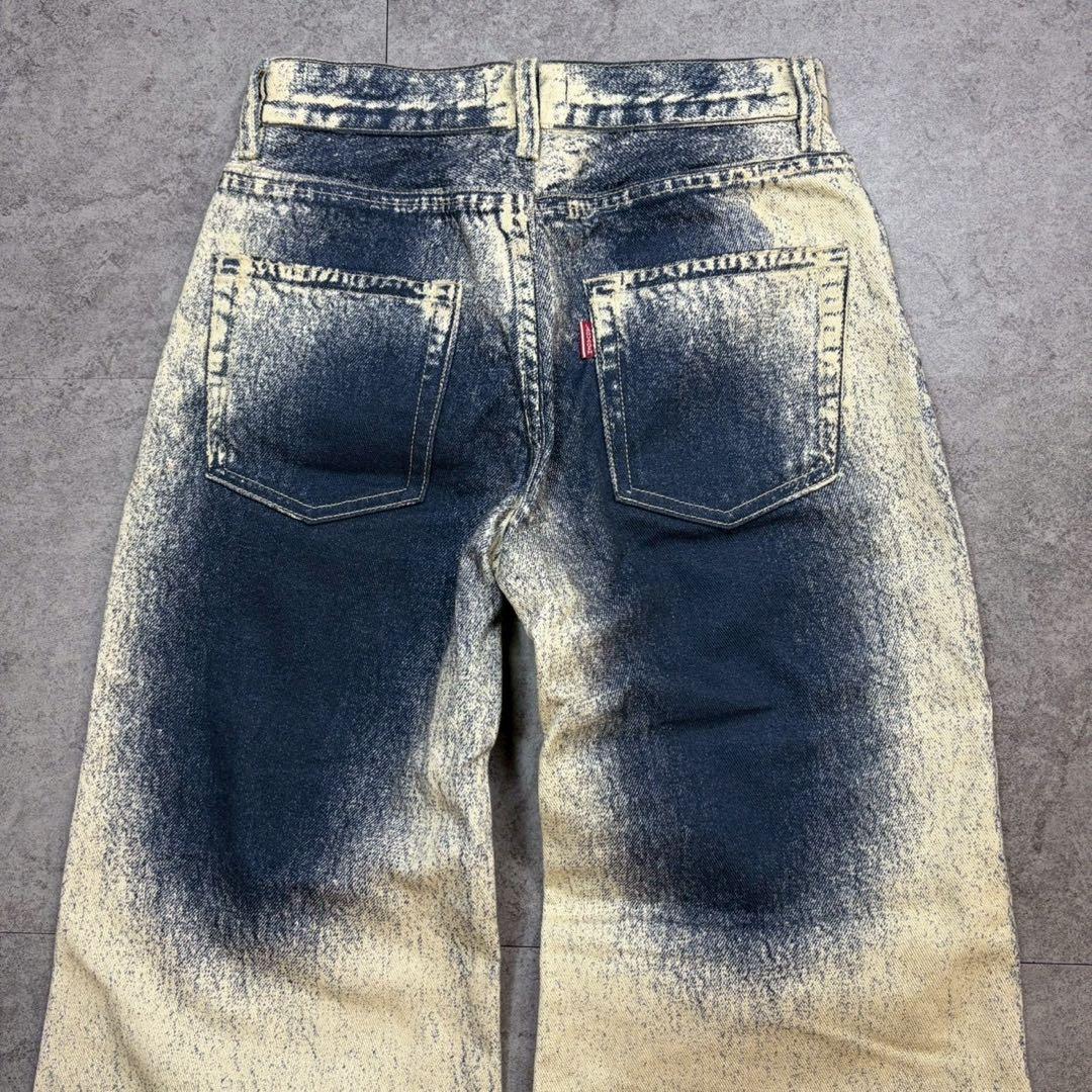 美品【ラグアジェム】WASH PRINT FLARE デニム