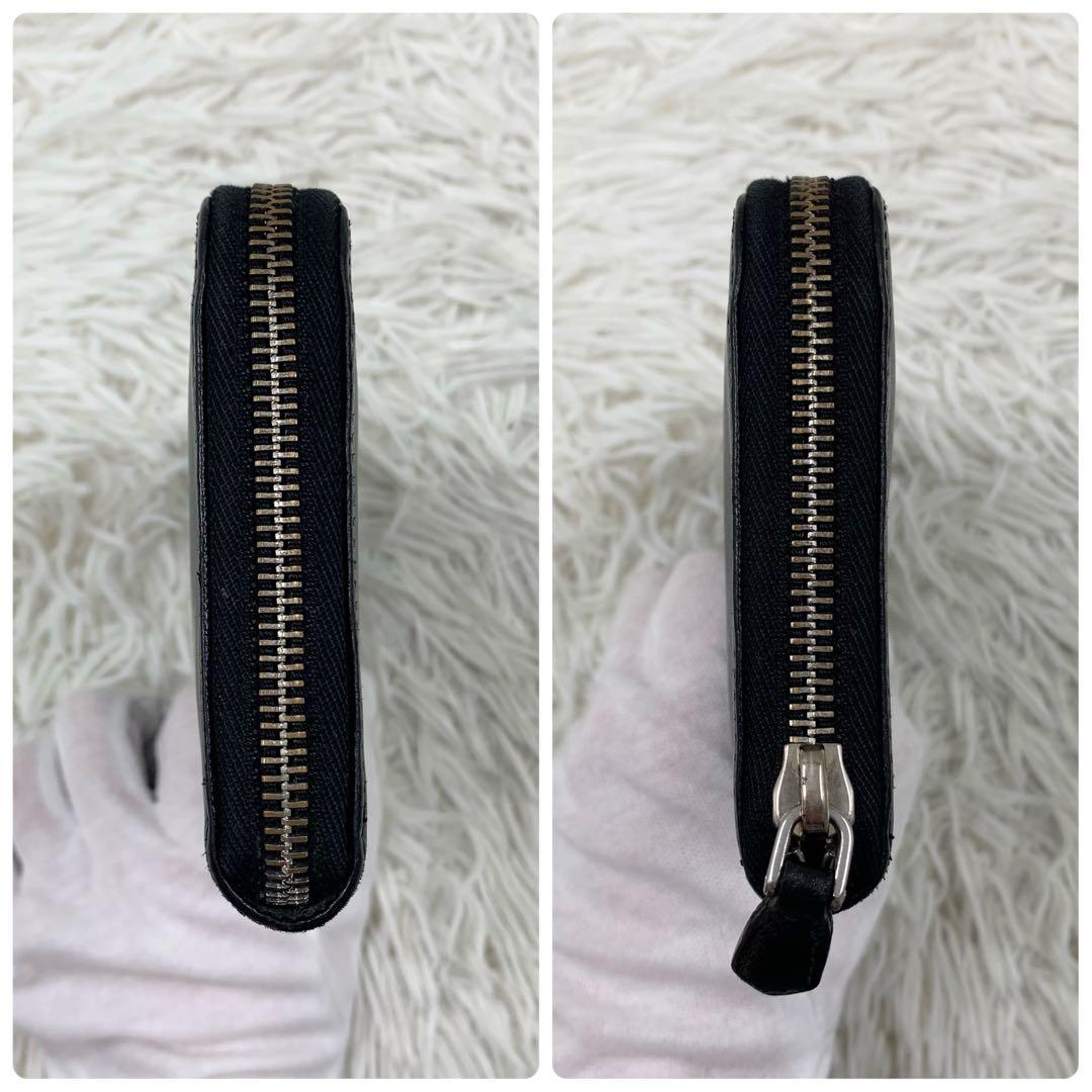 【✨美品✨】プラダ 長財布 ラウンドジップ 三角ロゴ サフィアーノ ブラック