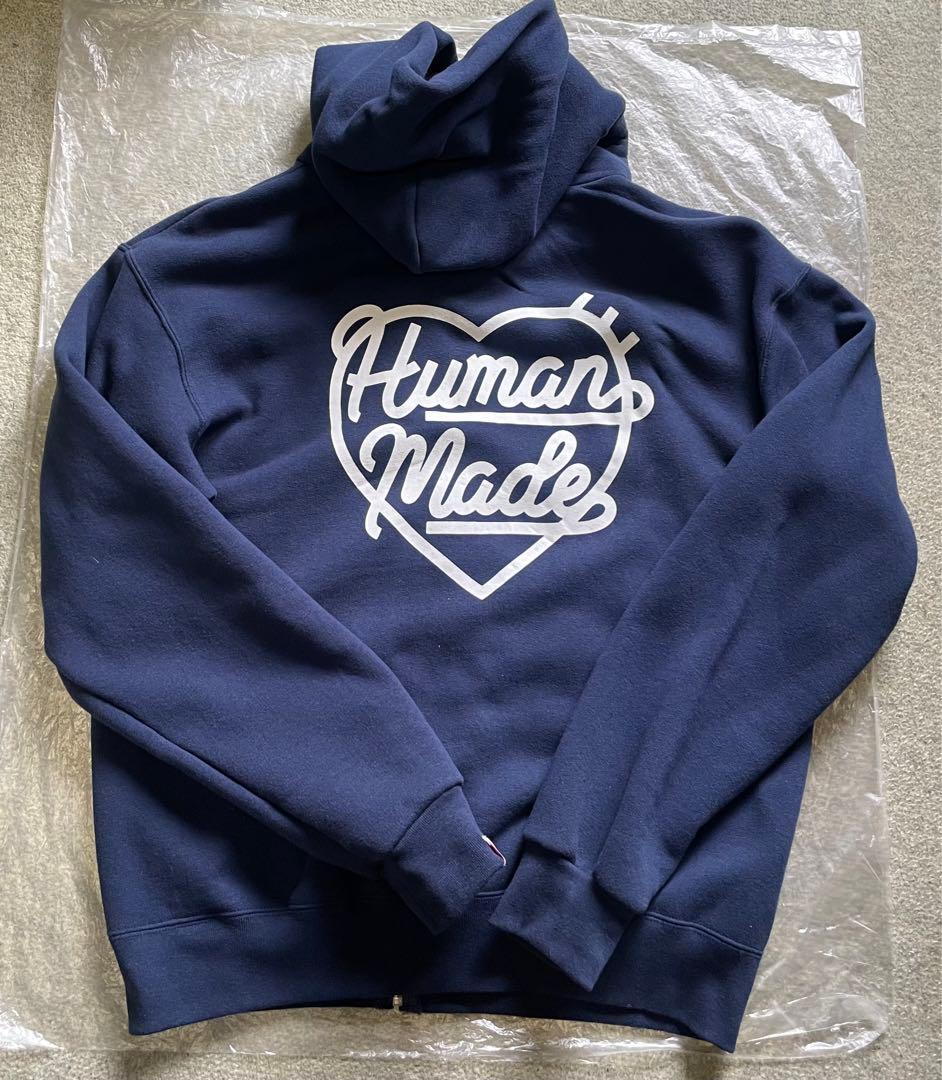 トップス HUMAN MADE HEART ZIP-UP SWEAT HOODIE M