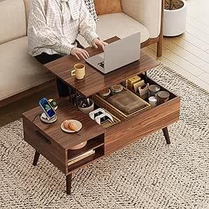 WLIVE コーヒーテーブル 昇降式 リビングテーブル ローテーブル