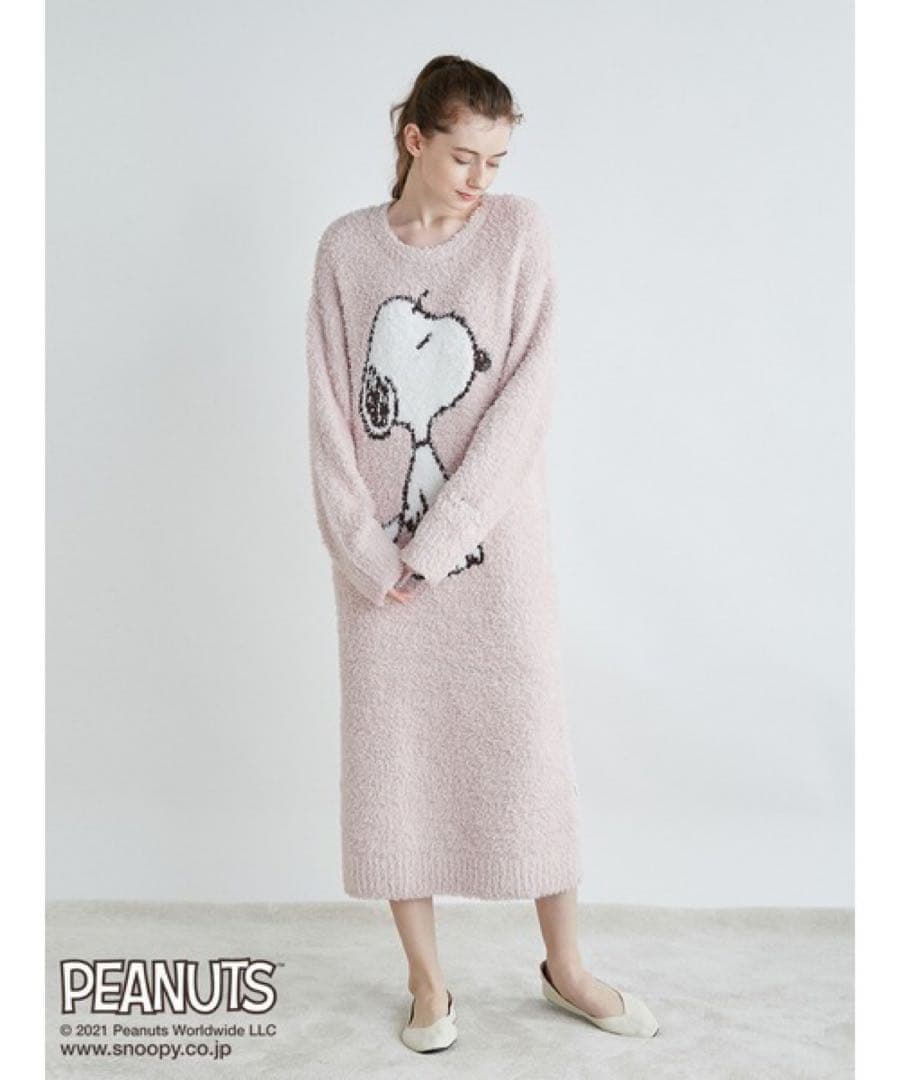 新品 ジェラートピケ 【SNOOPY】ジェラートジャガードドレス スヌーピー