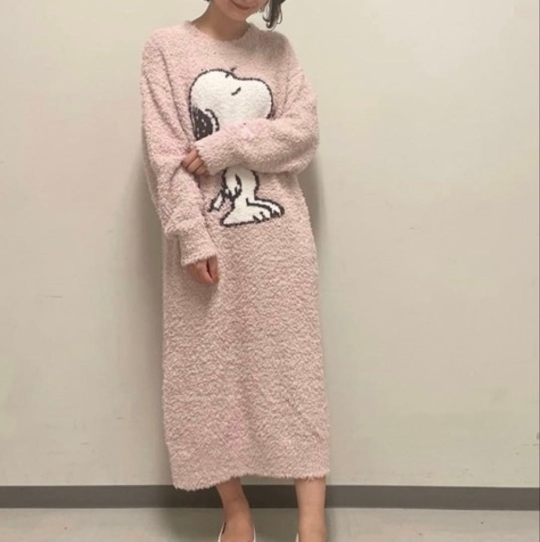 新品 ジェラートピケ 【SNOOPY】ジェラートジャガードドレス スヌーピー