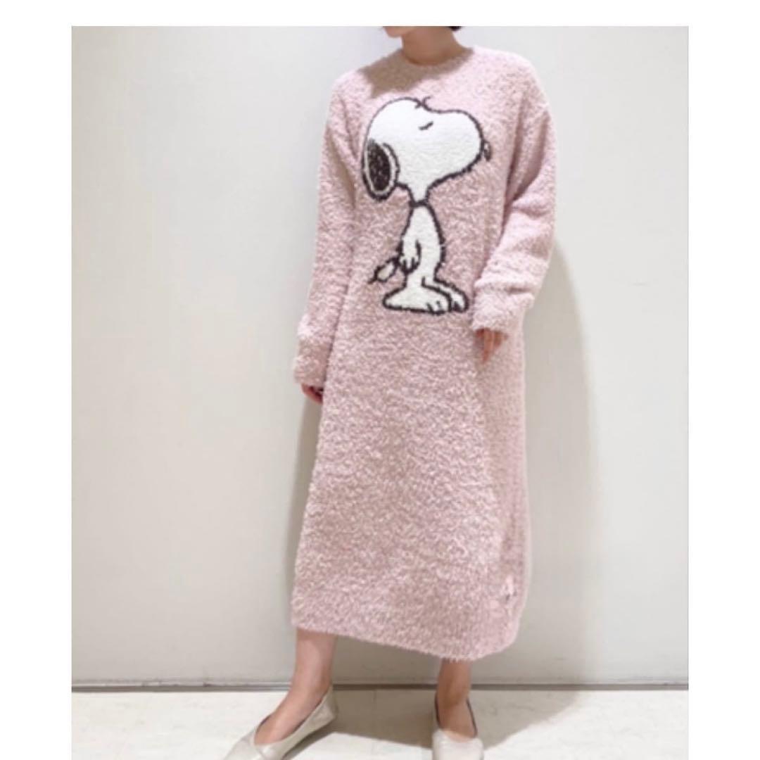 新品 ジェラートピケ 【SNOOPY】ジェラートジャガードドレス スヌーピー
