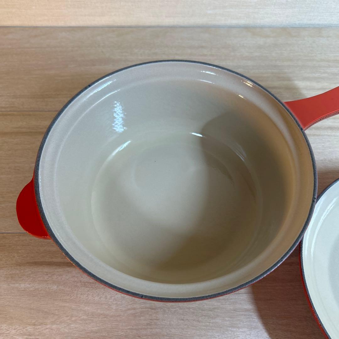 ルクルーゼ　マルチファンクション　片手鍋　チェリーレッド　22cm