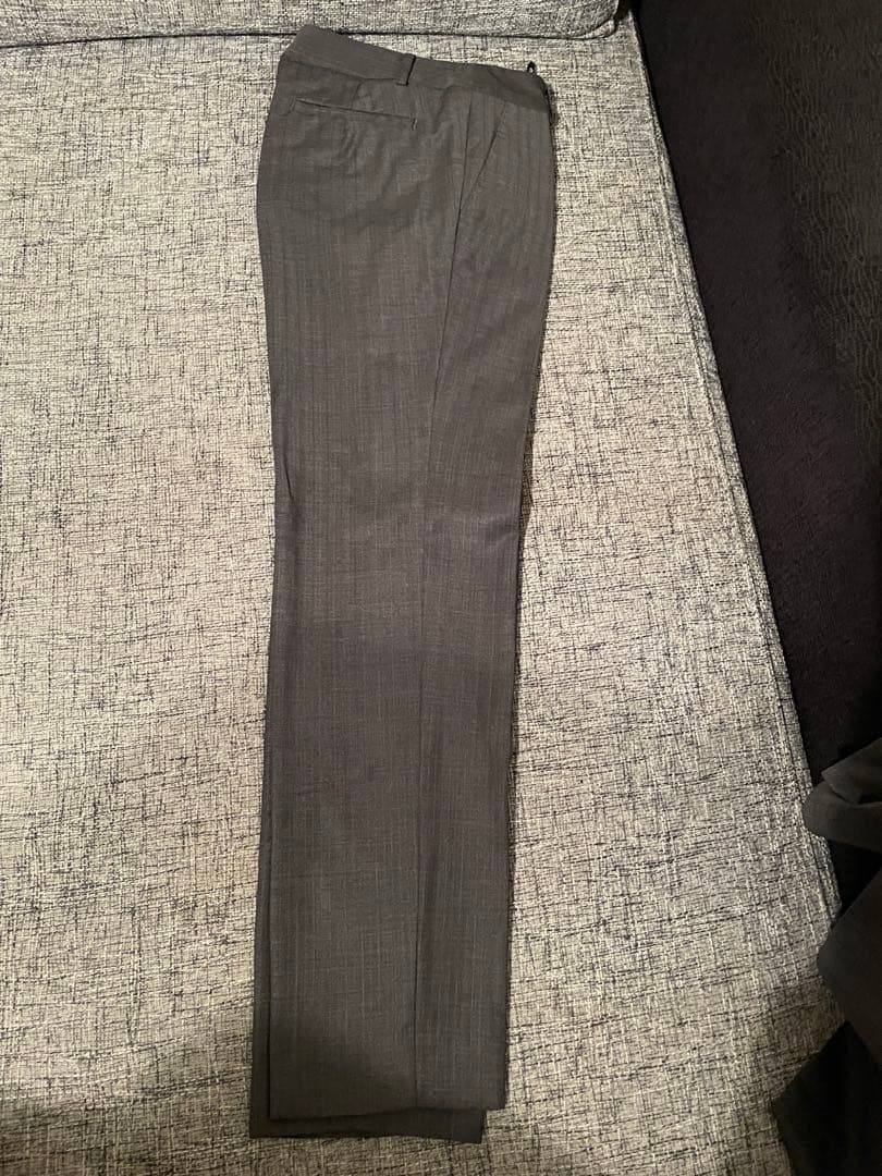 専用　　美品　ICB グレー　ストライプ ビジネススーツ USA 4 JPN9号