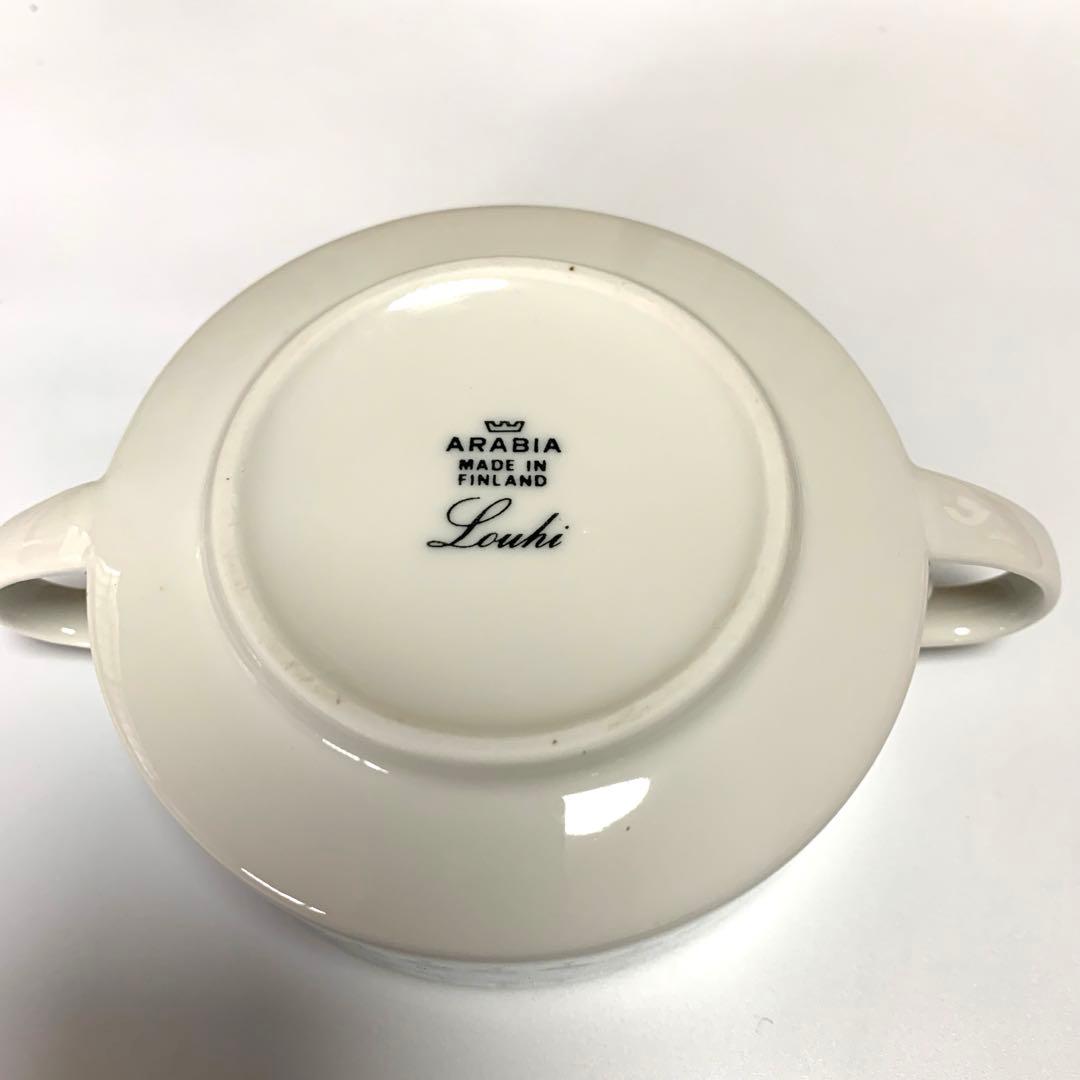 アラビア食器　フィンランド　旧ロゴマーク　ビンテージ　両取手　スープカップ