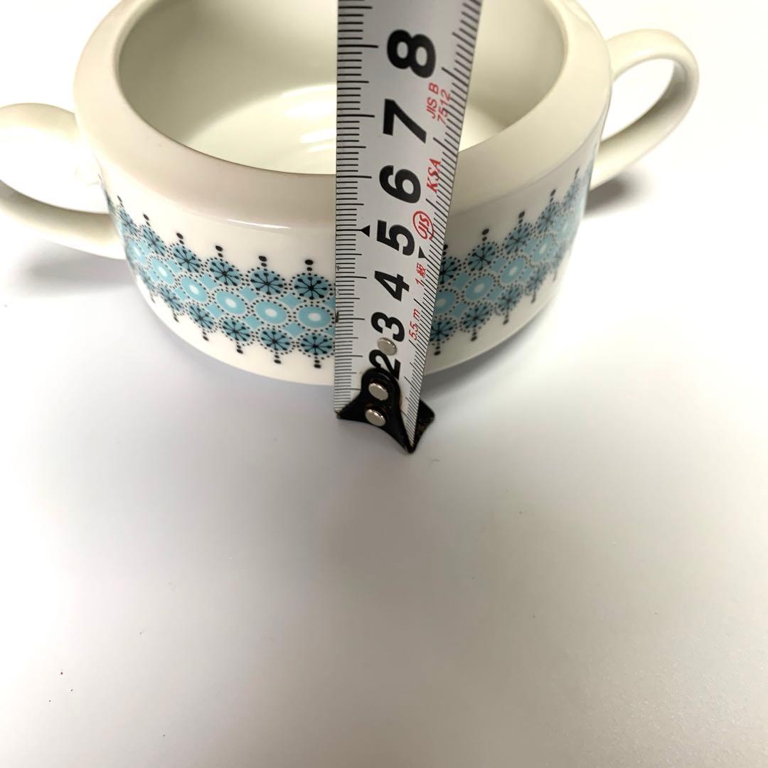 アラビア食器　フィンランド　旧ロゴマーク　ビンテージ　両取手　スープカップ