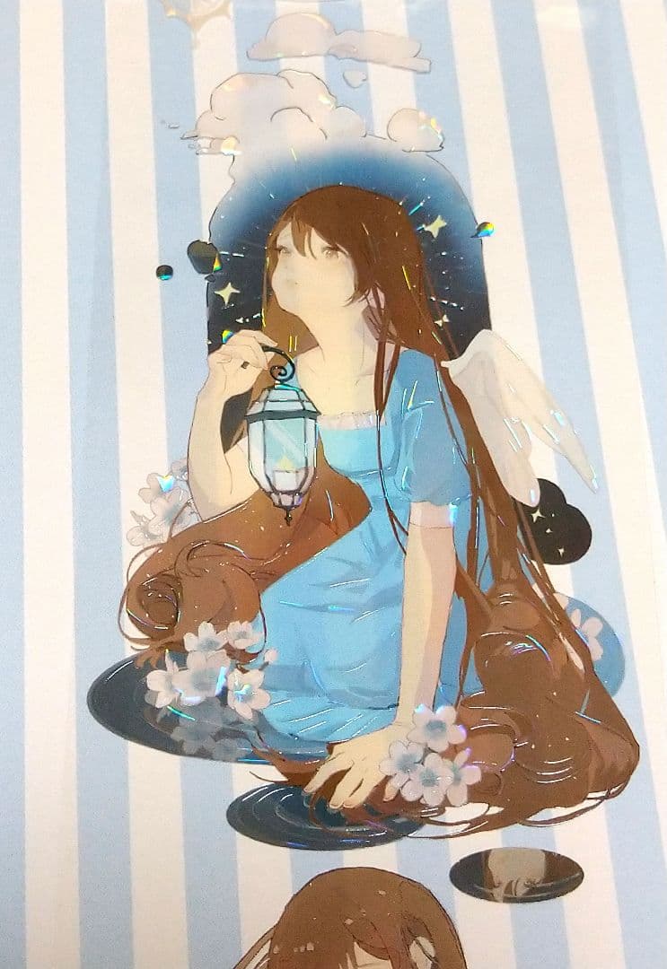 J1102＃湖中仙(贝壳光)没尾巴切り売り海外人物マステ女の子