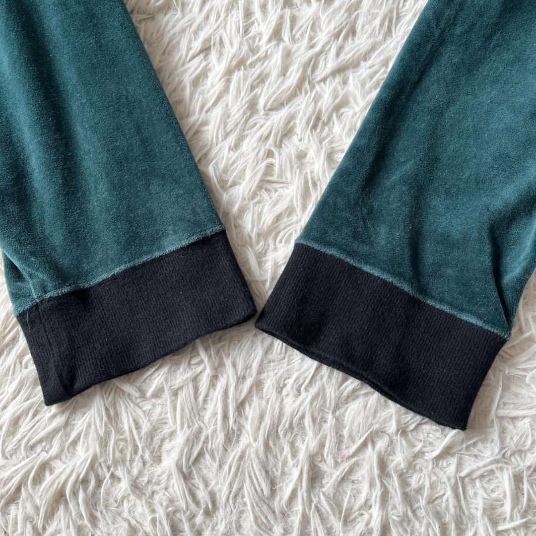 あぽろ【美品】ヴィヴィアン 2トーンベロアロンT カットソー オーブ刺繍