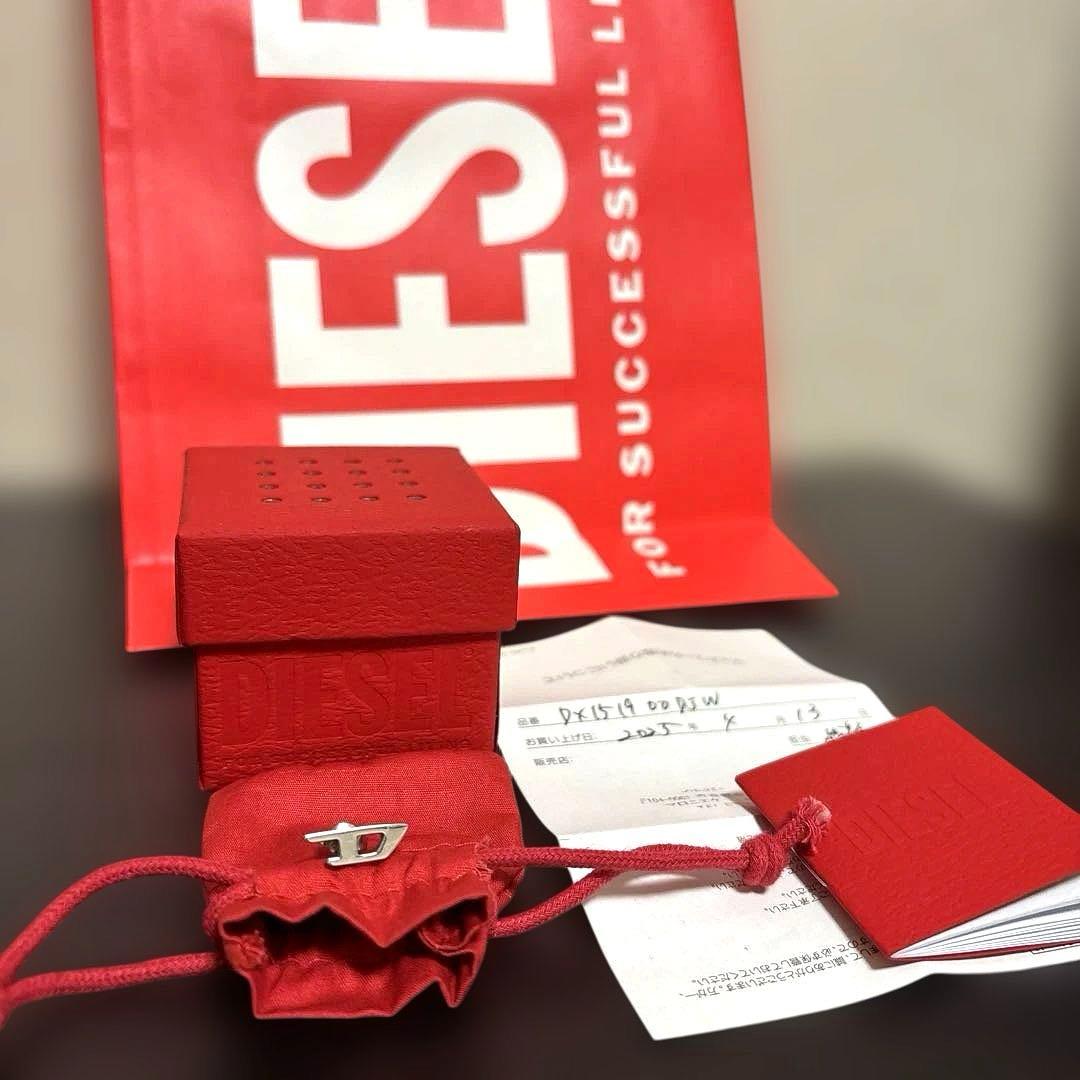 DIESEL ディーゼル　ピアス片耳（正規品）D字型 箱、袋付き