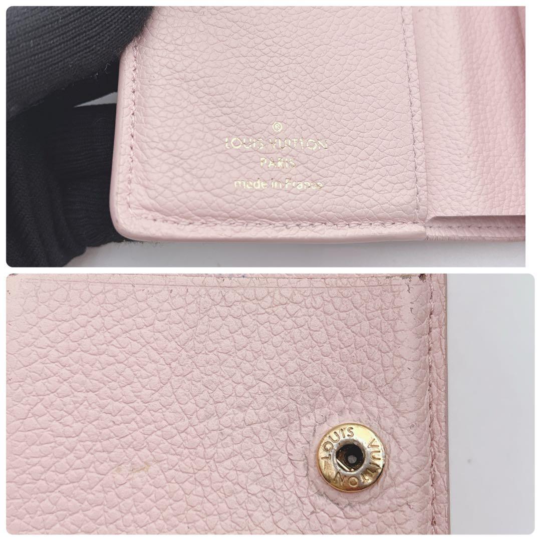 鑑定済　ルイヴィトン 折財布 モノグラムアンプラント ポルトフォイユ クレア