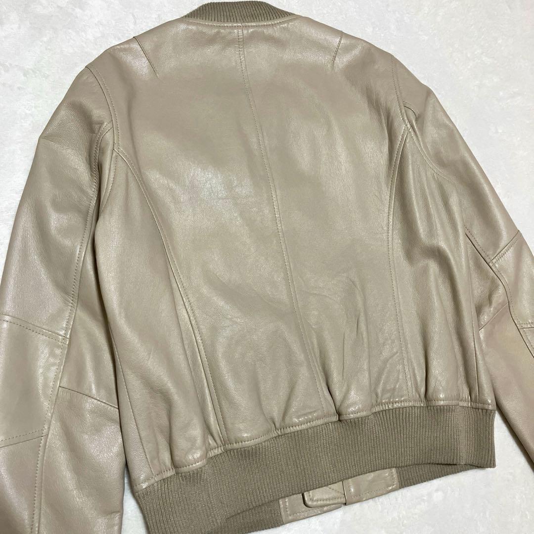 美品❣️ FIDELITY フィデリティ ラムレザー 羊革 MA-1 希少 【M】