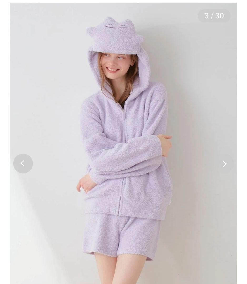 ジェラートピケ ポケモン メタモン ベビモコ パーカ ショートパンツ