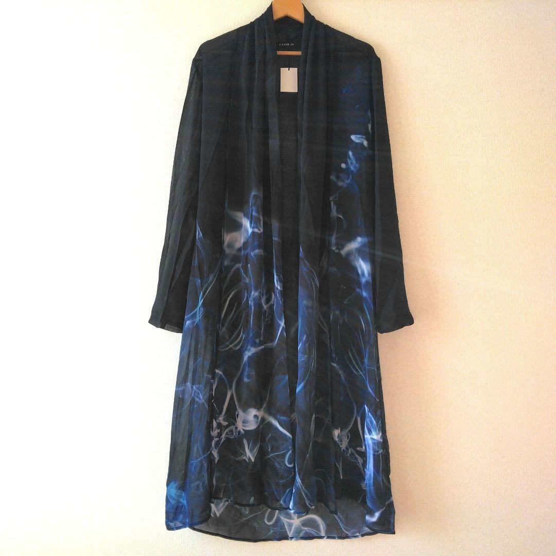 CIVARIZE PIKOコラボレーションスモークプリントシフォンカーディガン