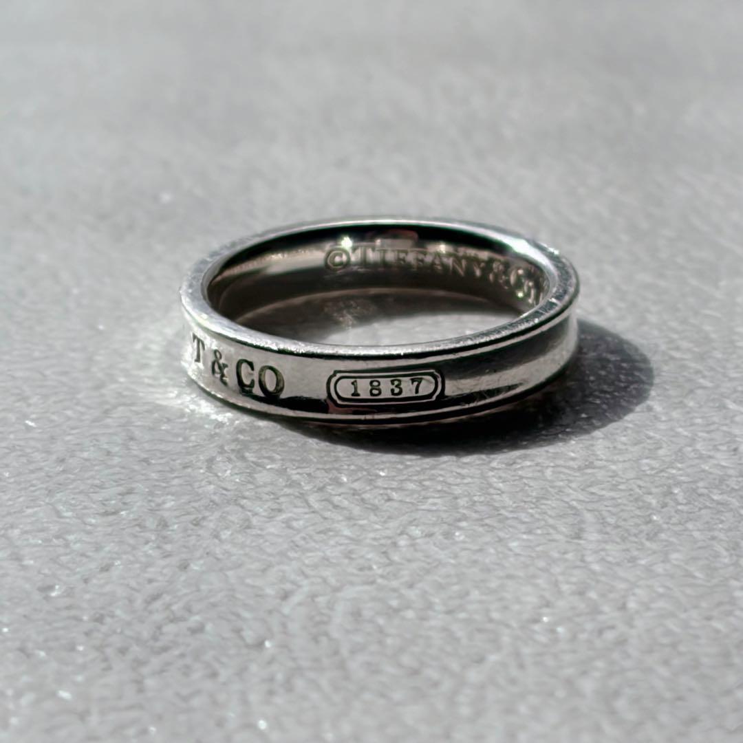 【美品】TIFFANY＆Co ナローリング 1837 11号 Ag925 正規品