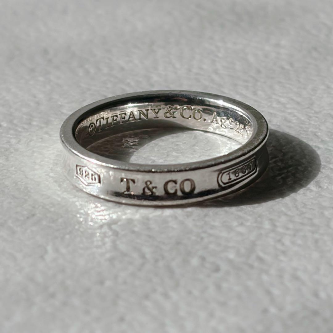 【美品】TIFFANY＆Co ナローリング 1837 11号 Ag925 正規品