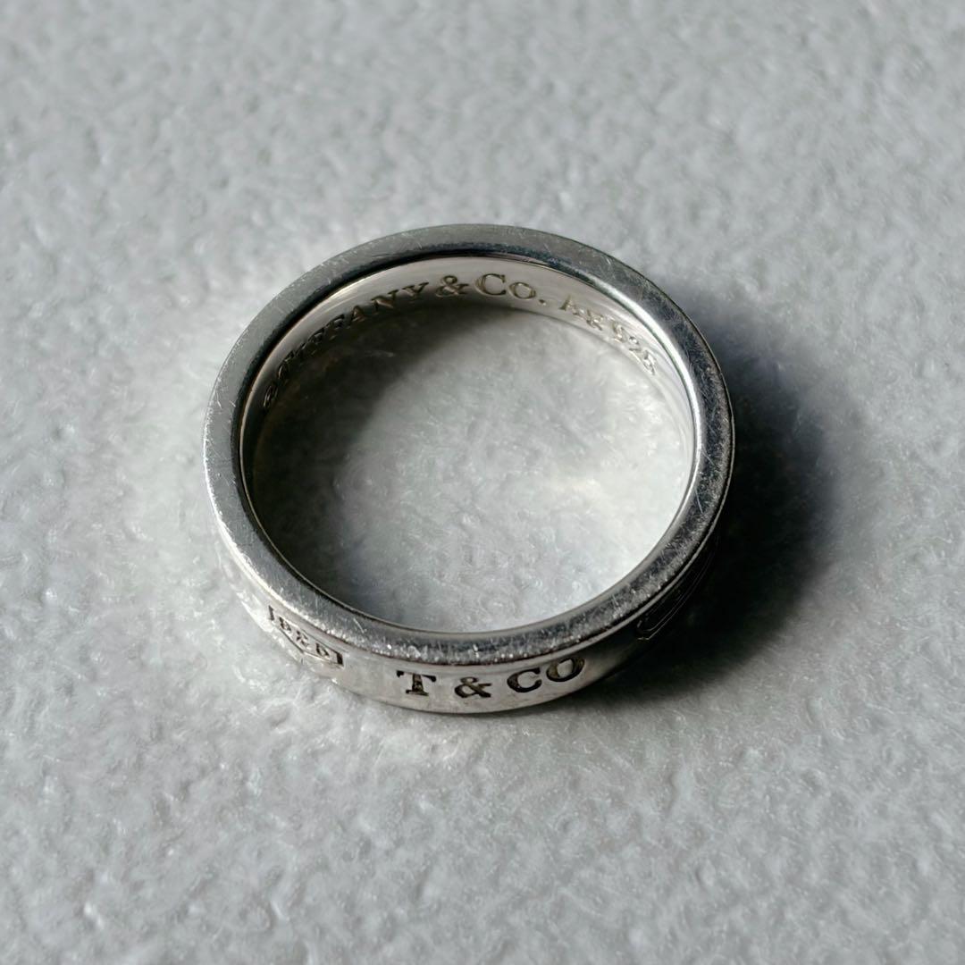 【美品】TIFFANY＆Co ナローリング 1837 11号 Ag925 正規品