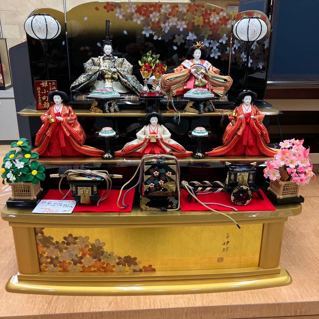 東玉姫小町雛三段飾り