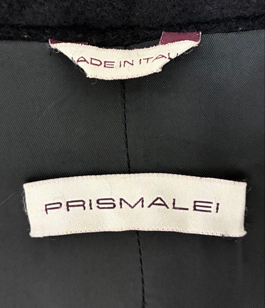 マックスマーラPRISMALEI プリズマレイ黒 ラップコート40着丈122cm