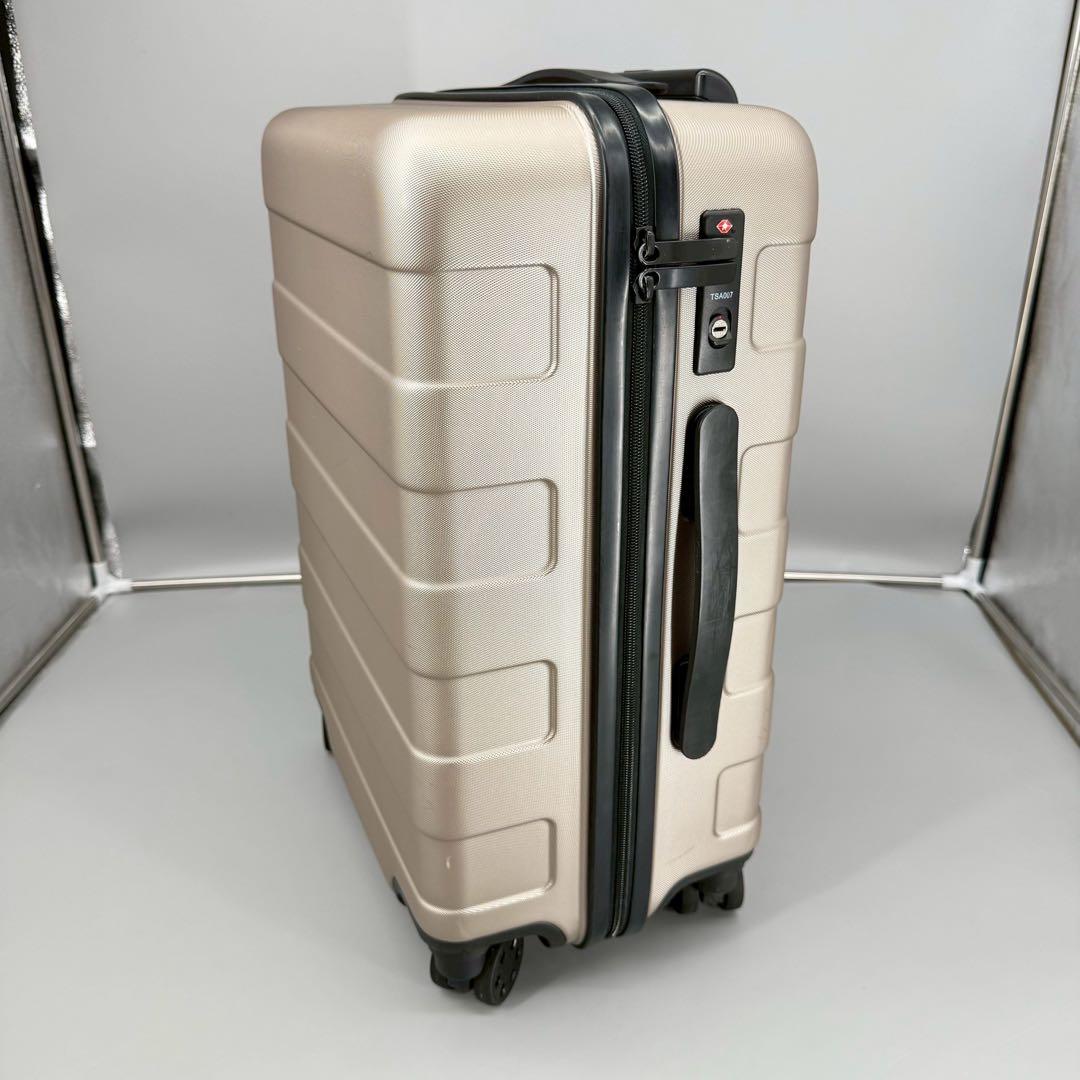 無印良品　4輪キャリーケース ベージュ　ゴールド　35L
