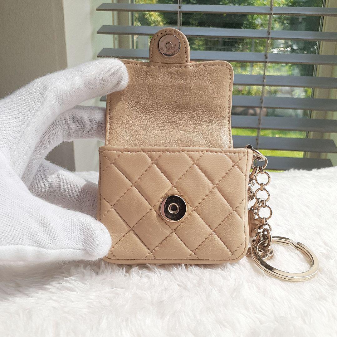 ⭐CHANEL⭐　美品　シャネル　ミニミニマトラッセ　キーリング　ベージュ