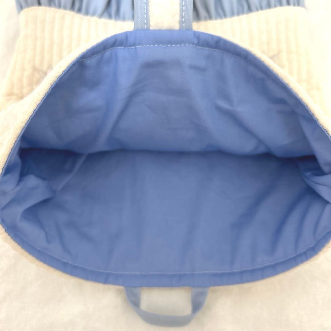 入園入学3点セット　【月と星ヌビ×水色】　女の子　レッスンバッグ　上靴袋　体操服