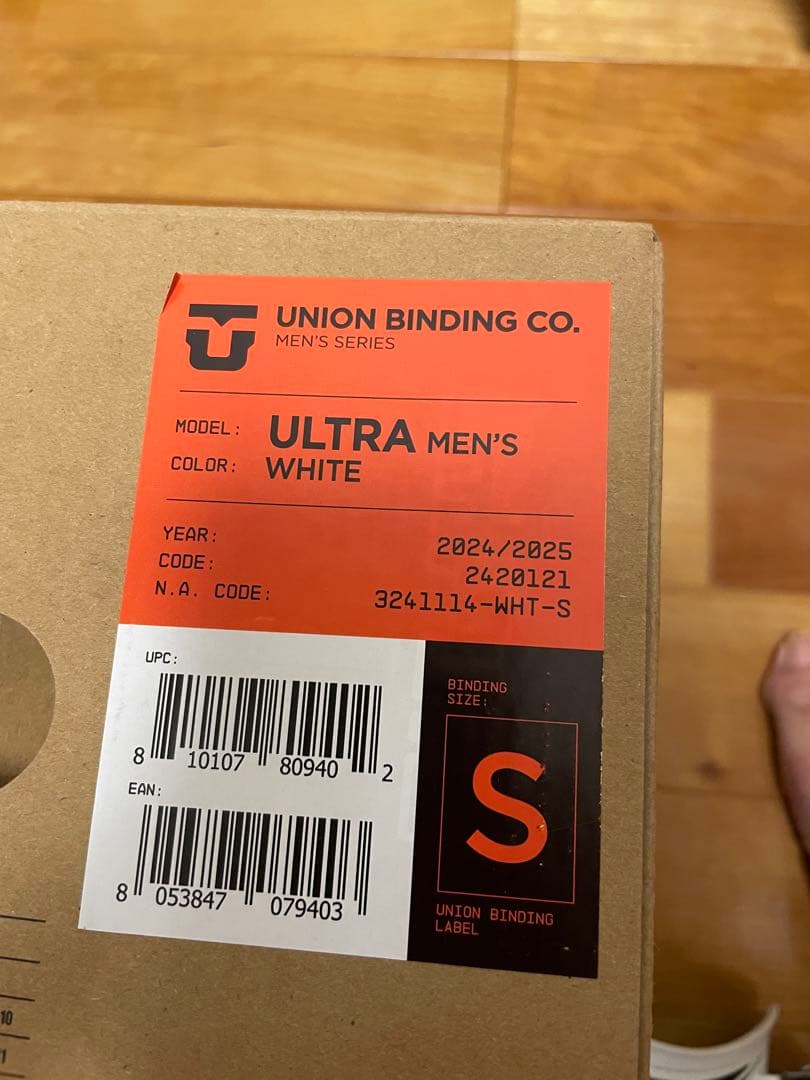 Union Ultra Men's Sサイズ ホワイト 2024/2025