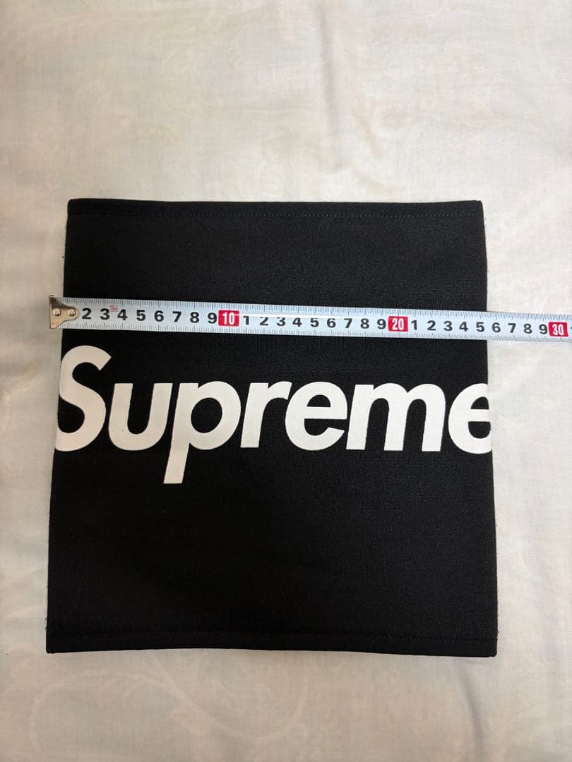 Supreme 黒 フリース ネックウォーマー