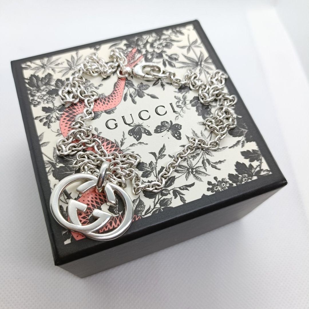 こうちゃん様　美品✨️保存箱袋付き　GUCCI ロゴ チャーム ネックレス 92
