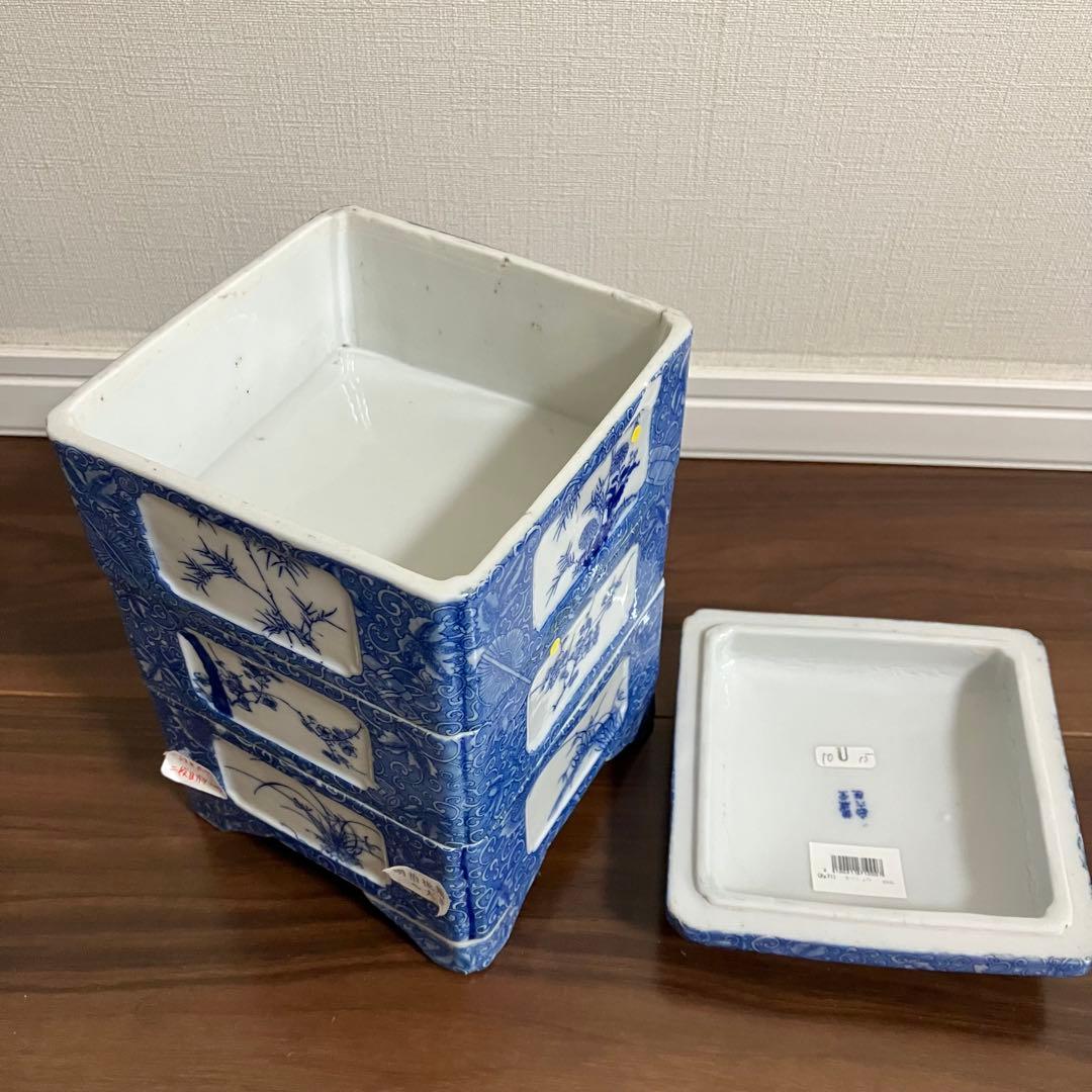 古伊万里　三段重