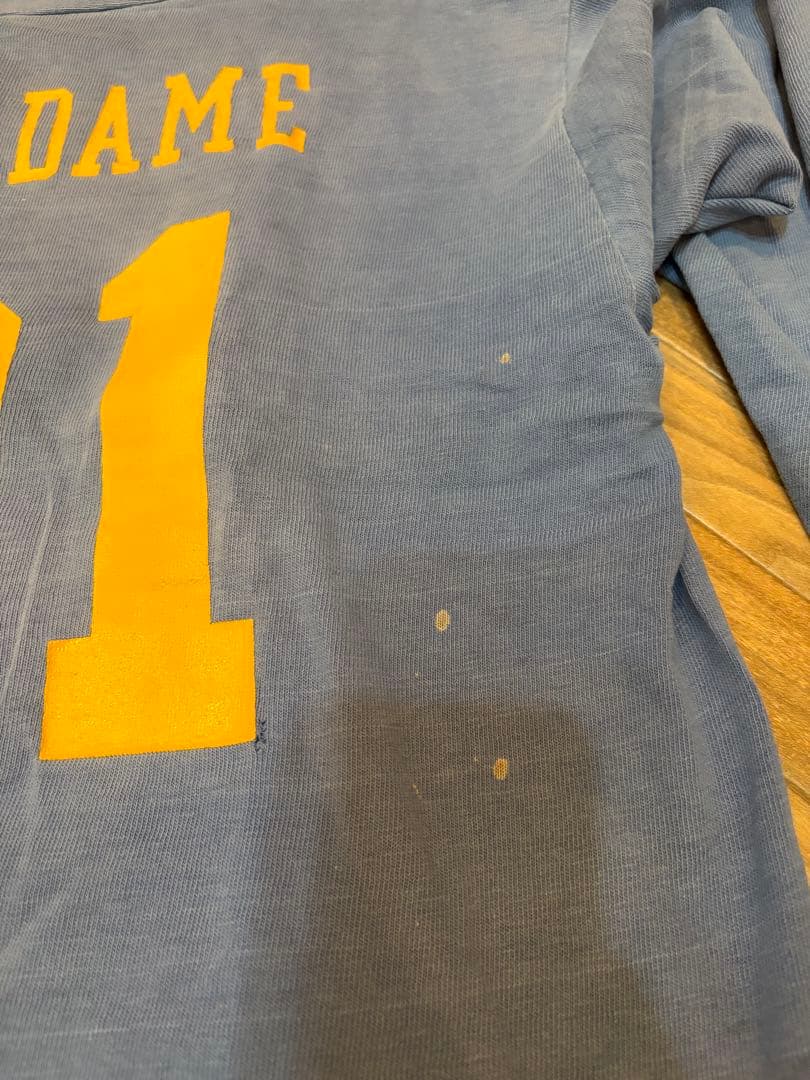 70s ビンテージ Champion フットボールTシャツ 7分Tシャツ