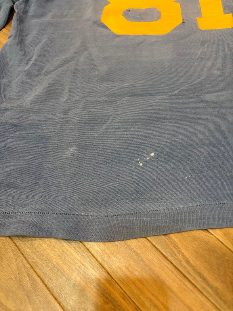 70s ビンテージ Champion フットボールTシャツ 7分Tシャツ