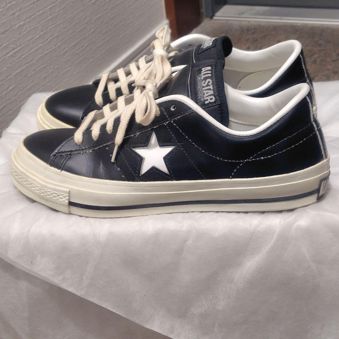 【極美品】CONVERSE ONE STAR J 日本製 レザー 人気モデル
