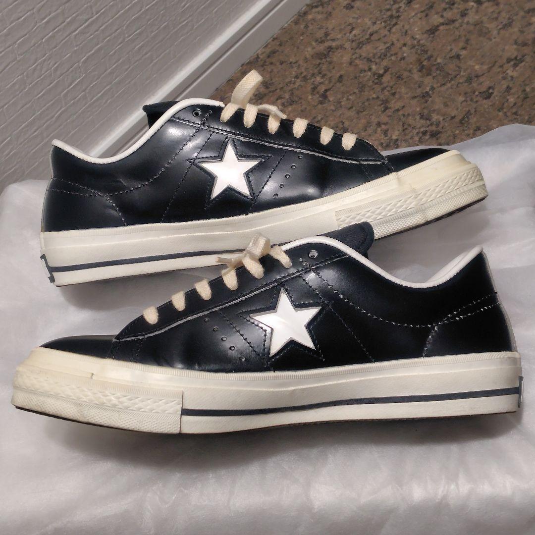 【極美品】CONVERSE ONE STAR J 日本製 レザー 人気モデル