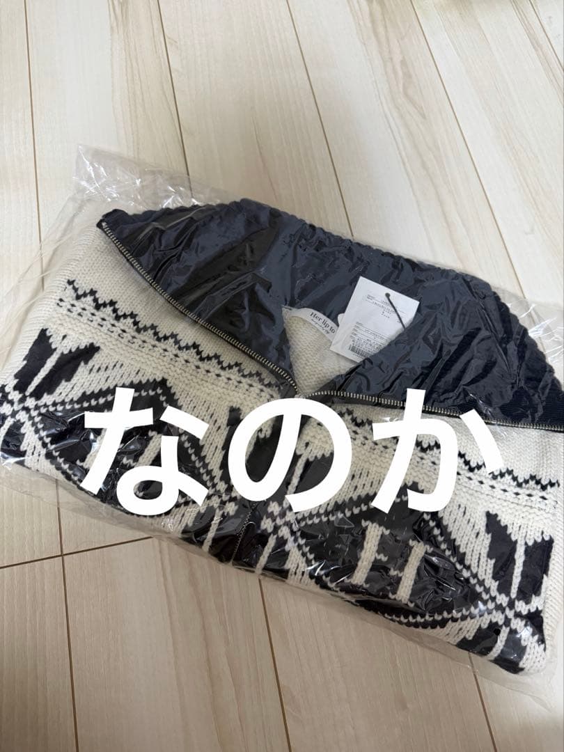 トップス her lip to H Nordic Knit Zip Jacket