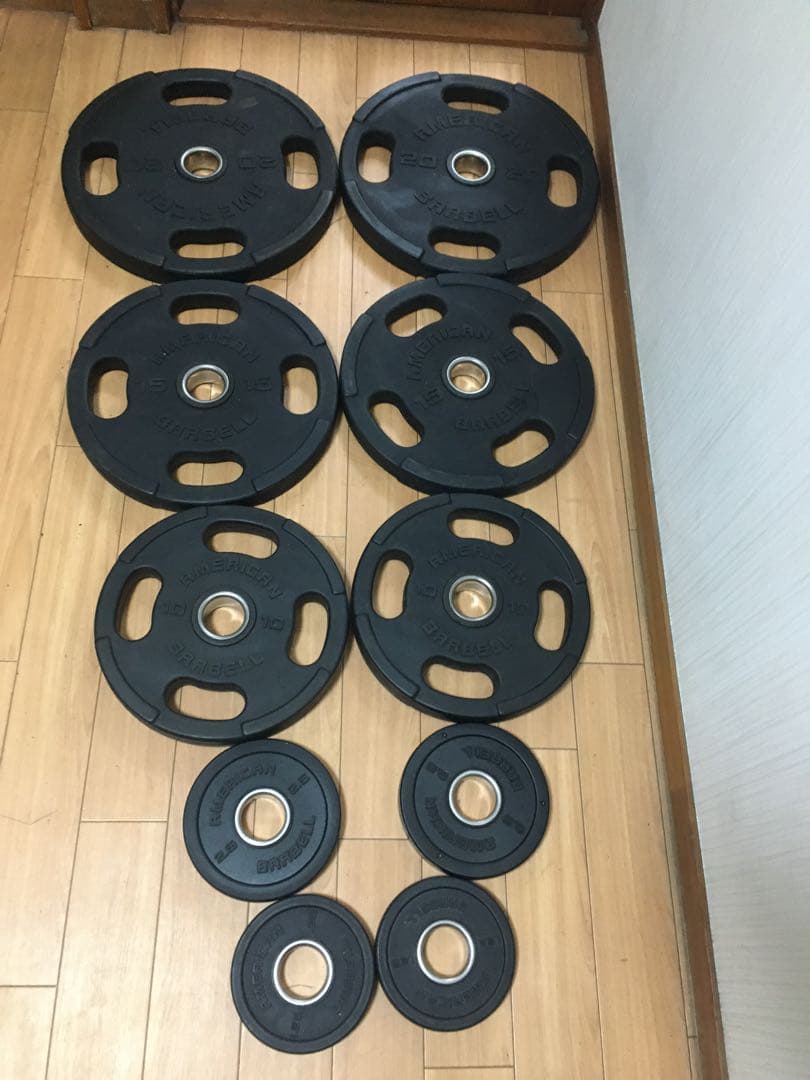 American Barbell アメリカンバーベル 計97.5kg穴径50mm